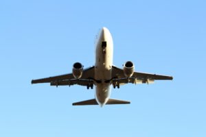 plane flying in sky